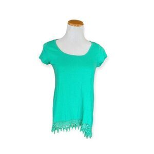 Womens French Laundry Crocheted Bottom Tunic - Sz M